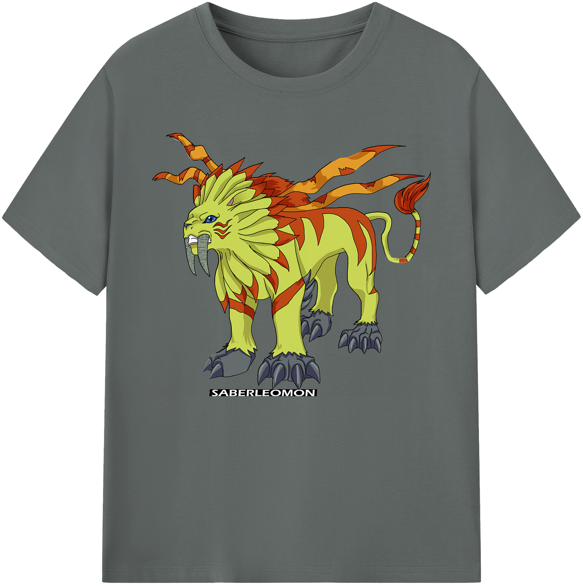 （画像用） Digimon デジタルモンスター/デジモン 綿100％ メンズ半袖Tシャツ｜肌触りやわらか＆通気性